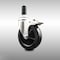 Service Caster 5 Inch 316SS Soft Rubber Swivel 1 Inch Expanding Stem Caster Lock Brake SCC SCC-SS316TTLEX20S514-SRS-1 - alternate 1